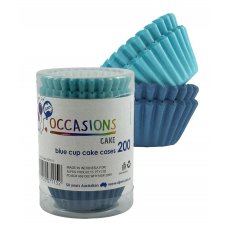 Cup Cake Cases Blues Assorted (38x21mm)