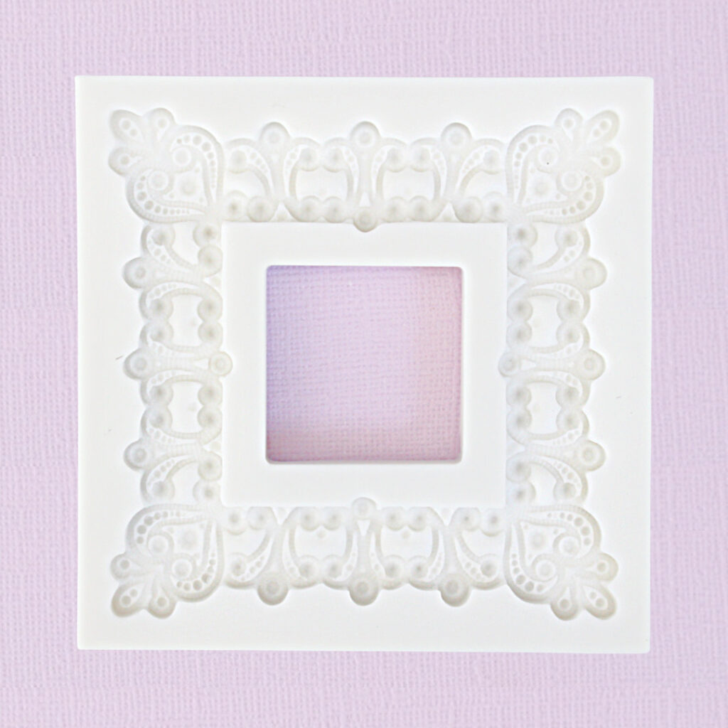 Silicone Fondant Mould Vintage Frame (Square)