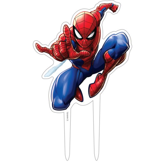 SPIDER-MAN WEBBED CAKE TOPPER ACRYLIC