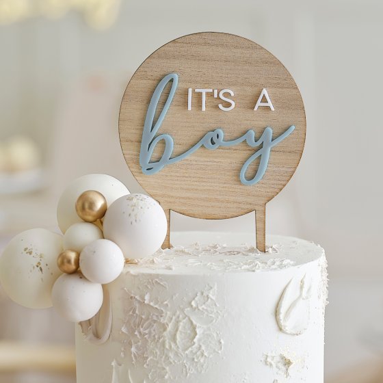 TEDDY BEAR ITS A BOY CAKE OTHER TOPPER