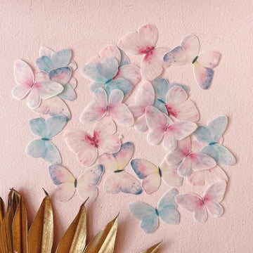 Wafer Paper Butterflies Pastel Heaven - 24 pack