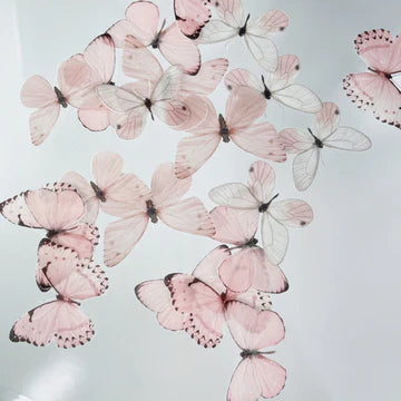 Wafer Paper Butterflies Pretty In Pink 24 pack