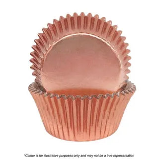 CAKE CRAFT | 390 ROSE GOLD FOIL BAKING CUPS