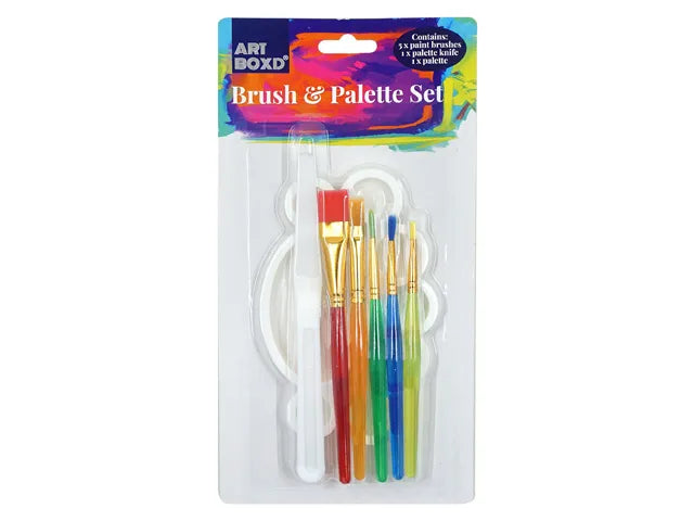 PAINT BRUSH & PALETTE SET/7