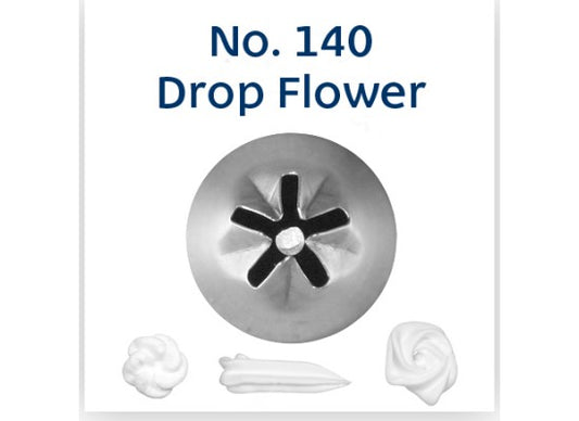 No.140 DROP FLOWER STANDARD S/S PIPING TIP