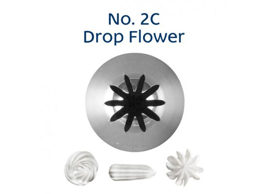 No. 2C DROP FLOWER MEDIUM S/S PIPING TIP