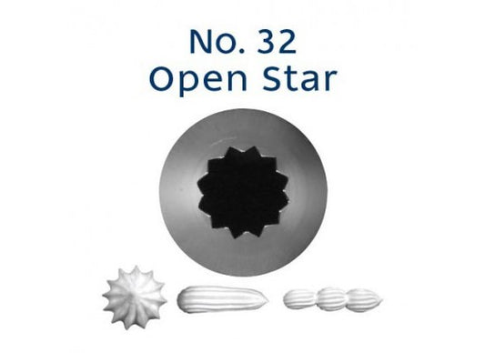 No. 32 OPEN STAR STANDARD S/S PIPING TIP