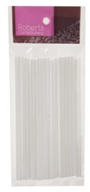 Lolly Sticks 200mm Plain (25 pk)