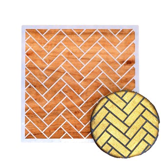 Herringbone Cookie Stencil