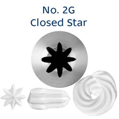 No.2G CLOSED STAR MEDIUM S/S PIPING TIP