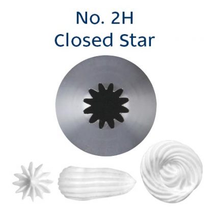 No.2H CLOSED STAR MEDIUM S/S PIPING TIP