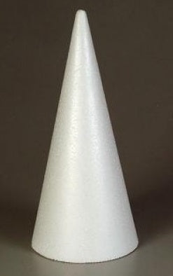 19CM X 7.5CM - POLYSTYRENE FOAM CONES