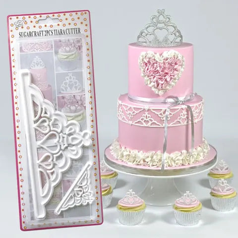 TIARA CUTTER SET OF 2 - FMM FONDANT CUTTER